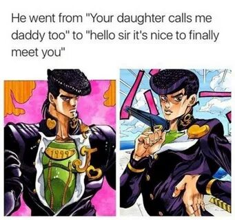 Josuke went through this process in reverse He Went From "He