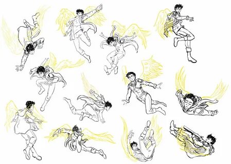 Aasimar flying Fly drawing, Art reference poses, Drawing pos