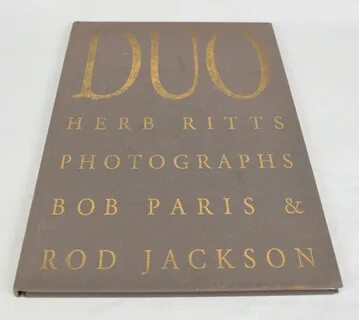 Duo HC Signed 3x Herb Ritts Bob Paris Rod Jackson Nude Art P