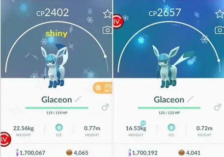 Glaceon Shiny Pokemon Go