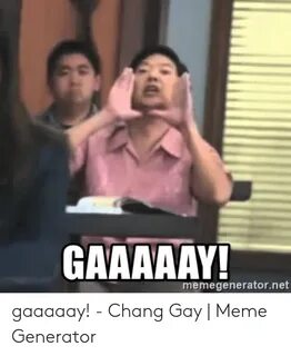 GAAAAAY! Memegeneratornet 40 Gaaaaay! - Chang Gay Meme Gener