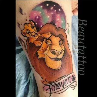 Mufassa simba tattoo Disney tattoos, Lion king tattoo, Movie