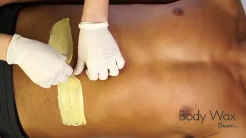 Full chest wax using Body Wax Brazil - The Honey hard wax Bo