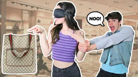Buying EVERYTHING My SISTER TOUCHES Blindfolded **FUNNY 24 H