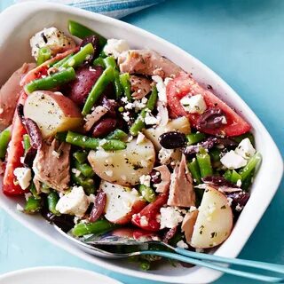 Mediterranean Tuna & Potato Salad Recipe Canned tuna recipes