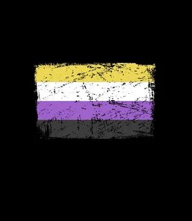 Gender Identity Nonbinary Flag Pride Non Binary Digital Art 