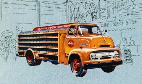 1954 Ford C-500 Bottler's Truck One of Ford's Cab-Over-Eng. 