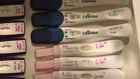 Pregnancy Test Progression Line - YouTube