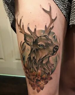 Deer Head tattoo Tattoos, Deer head tattoo, Head tattoos