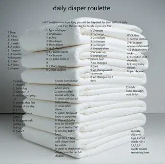 Daily diaper roulette - Fap Roulette