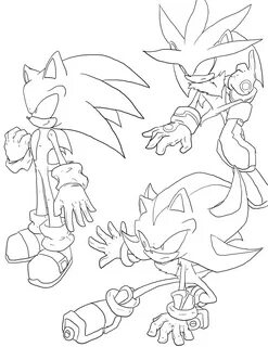 sonic coloring pages shadow Sonic and shadow coloring pages 