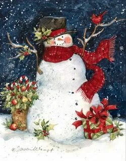 Susan Winget Boxed christmas cards, Christmas art, Christmas