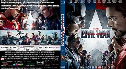 Jaquette DVD de Captain America: Civil War custom (BLU-RAY) 