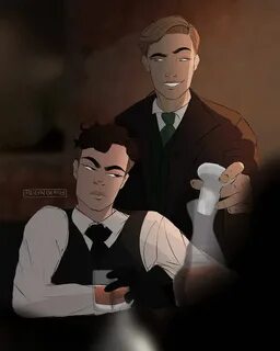 Nikolai Lantsov & Kaz Brekker, characters created by @lbardu