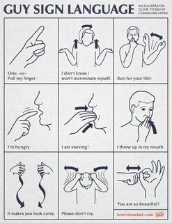 Guy Sign Language Sign language words, Sign language book, S
