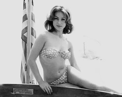 Shirley Anne Field boating in a bikini - 24 Femmes Per Secon