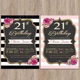 The 25 Best Ideas for 21st Birthday Party Invitations - Home