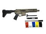 AR 15 American Flag FDE Complete Pistol Kit with Polymer Bra