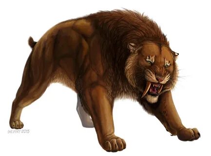 Ankur Smilodon by Viergacht.deviantart.com on @DeviantArt Sm