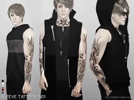 Sleeve Tattoos N01 Sims4 cc male Sims 4 tattoos, Sims 4 trai