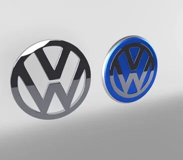 volkswagen logo 3D Моделі in Запчастини 3DExport