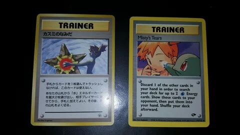 NM-MT PSA 8 Banned Japanese Misty's Tears Trainer Pokemon Ca