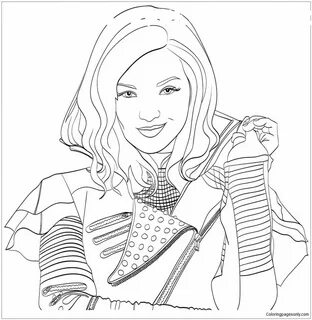Descendants 3 Colouring Pages - Best Coloring Pages For Kids
