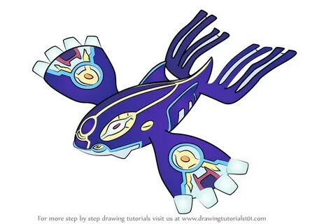 Step by Step How to Draw Primal Kyogre from Pokemon : Drawin