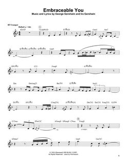 Embraceable You sheet music by Chris Botti (Trumpet Transcription - 199015)...