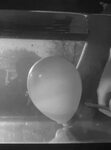 Popping balloon underwater results in mushroom cloud bubble 