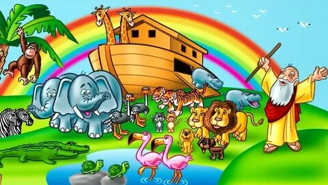 Noe en el arca ( historias bíblicas para niños ❤) - YouTube