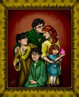 Mudblood428 drawing Harry Potter Ginny Weasley Albus Severus