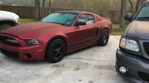 I Plasti Dipped My Mustang Carbon Red! - YouTube