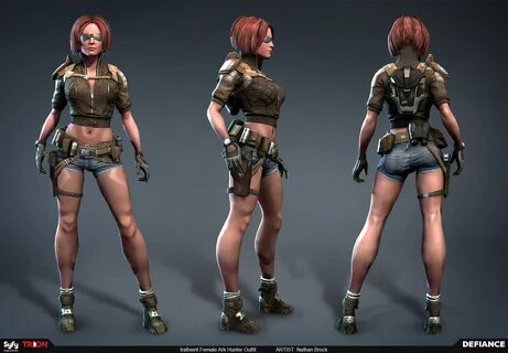 Nathan Brock Irathient Female Ark Hunter Outfit Hunter outfi