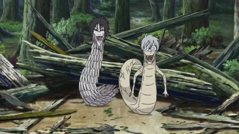 Orochimaru the Giant Snake with his son, Kabuto the Smaller 