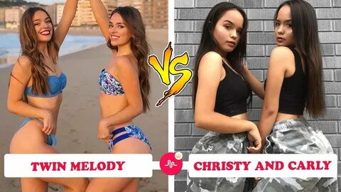 BEST Twin Melody Vs Christy and Carly (Twin Sisters Battle) 