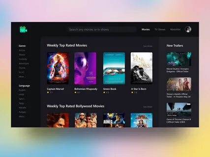 Movie rating website UI concept by Pratik Laharia on Dribbbl