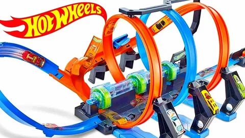 Hot Wheels Corkscrew Crash Track Launch Set with One Vehicle