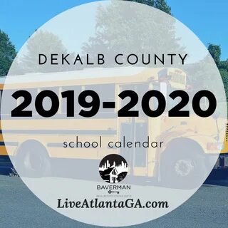 Dekalb County School Calendar 2019-2020 Ariel J Baverman, Pr