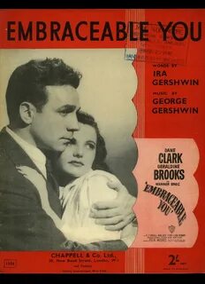 Embraceable You Vintage Piano Sheet Music from the 1948 film of the same na...