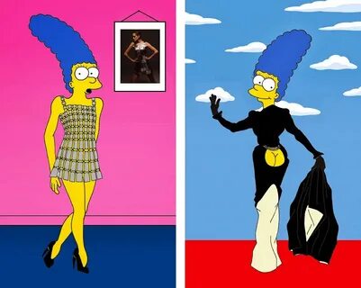 Marge Simpson Pink Dress #She Likes Fashion