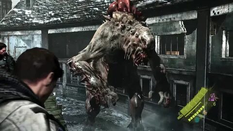 Resident Evil 6 - Ogroman Boss Fight #1 & Cutscenes (Chris a