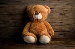 Brown bear plush toy, toys, sitting, portrait, teddy bears H