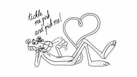 How to draw Pink Panther Love Heart - My How To Draw