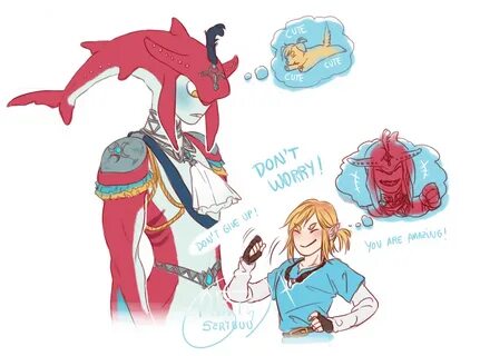 My dumb contribuition, time for Link to cheer up Sidon. (And