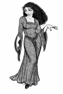 Gothel Tangled concept art, Character design, Disney concept