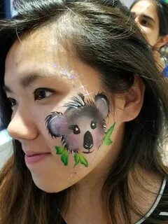 Koala Bear Face painting by GemFaceNY.com Schminken