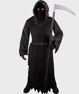 Grim Reaper Costume Grim Reaper Black Trench Cloak