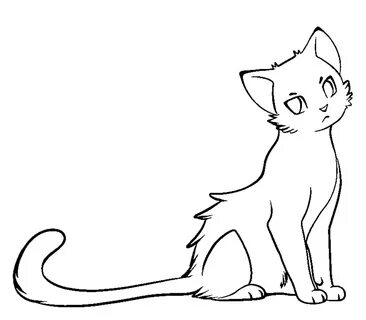 coloring pages of warrior cats Simple cat drawing, Cat drawi