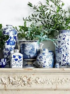 Fantastic Ideas Ginger Jars for Living Room Decorations Blue